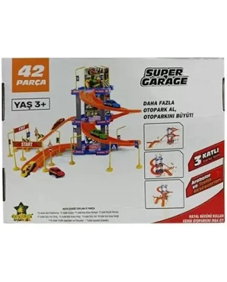 Erdem Oyuncak Küçük Otopark Set 3+ Yaş