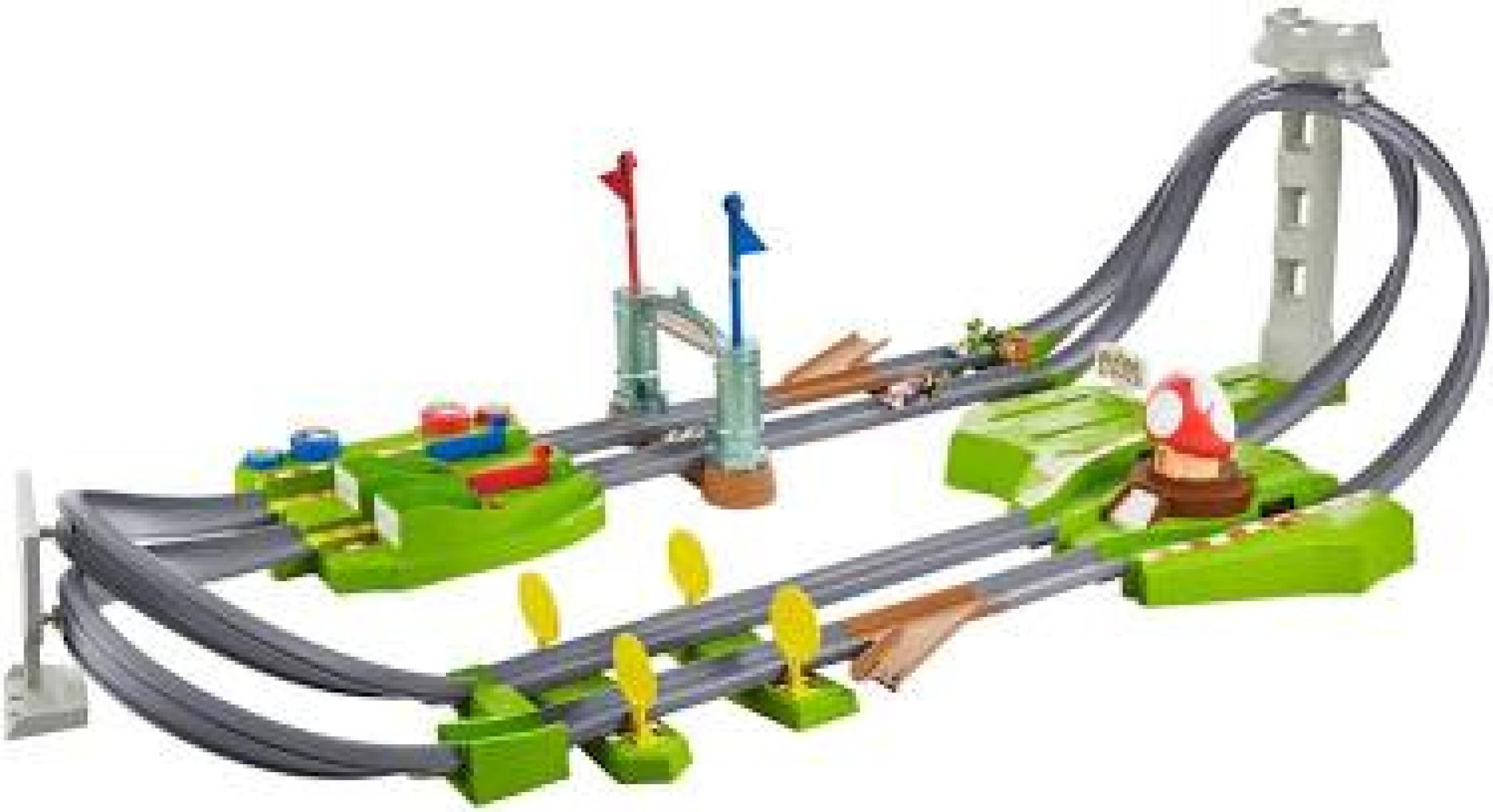 Hot Wheels Mario Kart Çılgın Dönüş Parkuru Yarış Seti; 5 yaş ve üzeri; GHK15