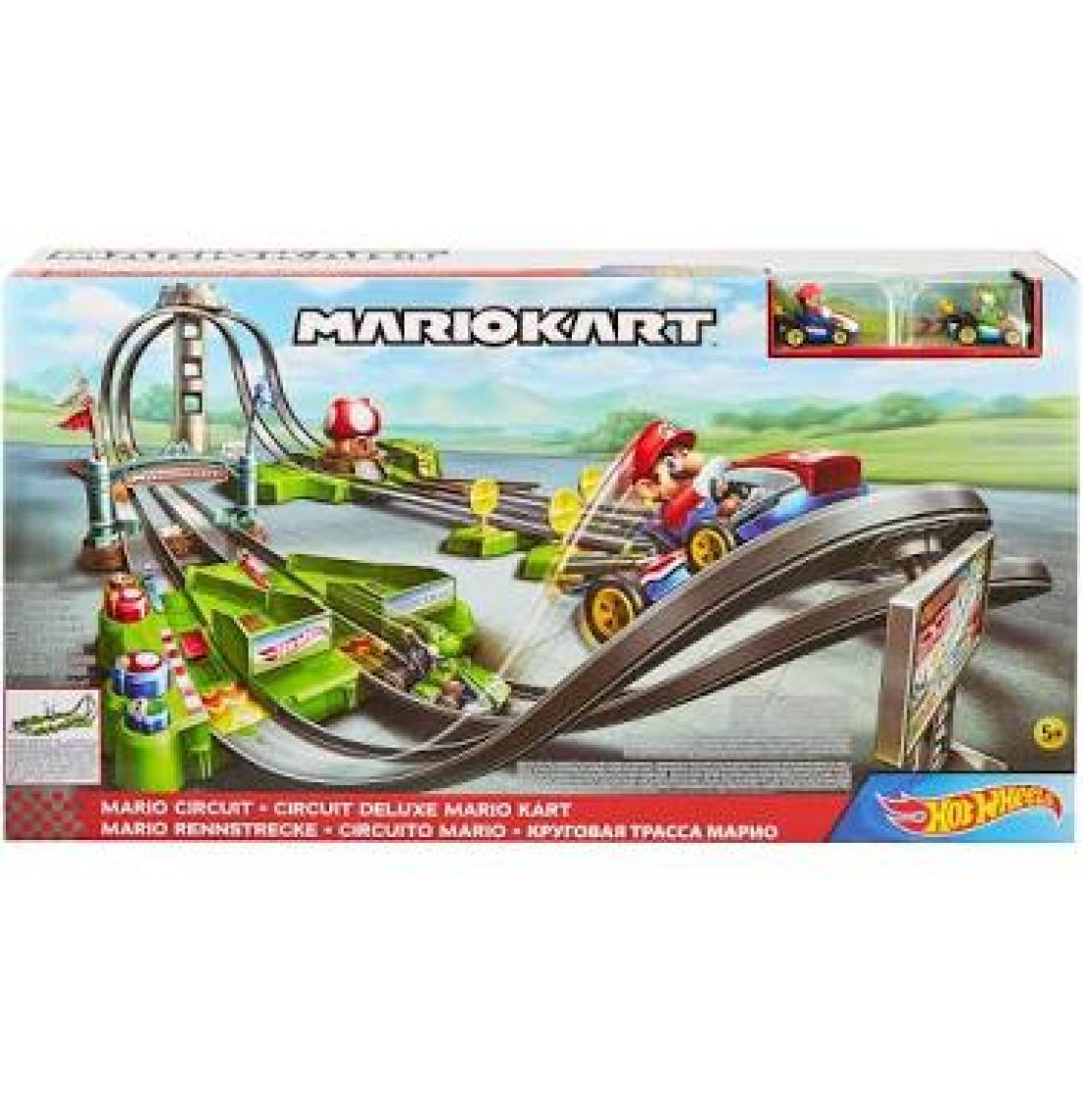 Hot Wheels Mario Kart Çılgın Dönüş Parkuru Yarış Seti; 5 yaş ve üzeri; GHK15