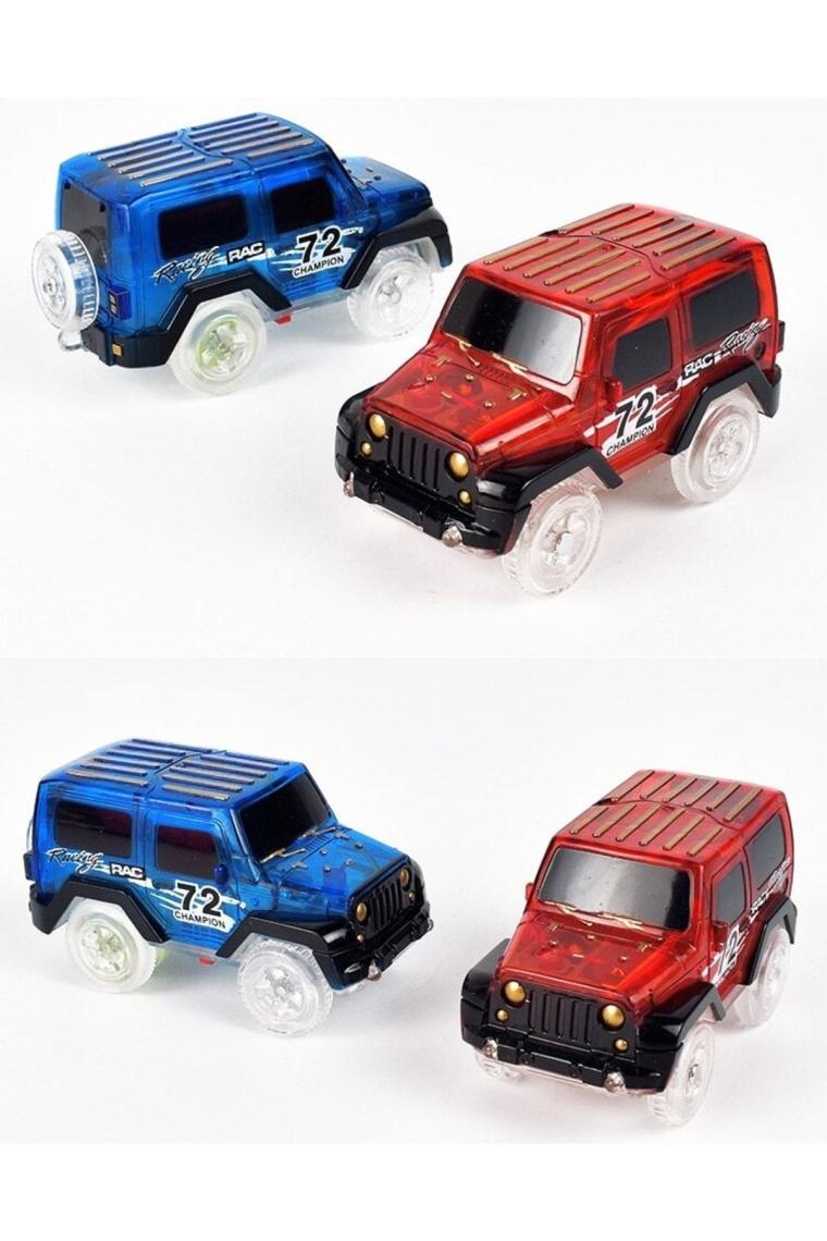Gepettoys 8030 Gepettoys, Magic Tracks Karanlıkta Parlayan Yarış Pisti ve Işıklı Yarışçı Arabalar, 128 Parça