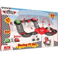 Uçar Oyuncak Ucar City 3 Araba F1 Yarış Seti