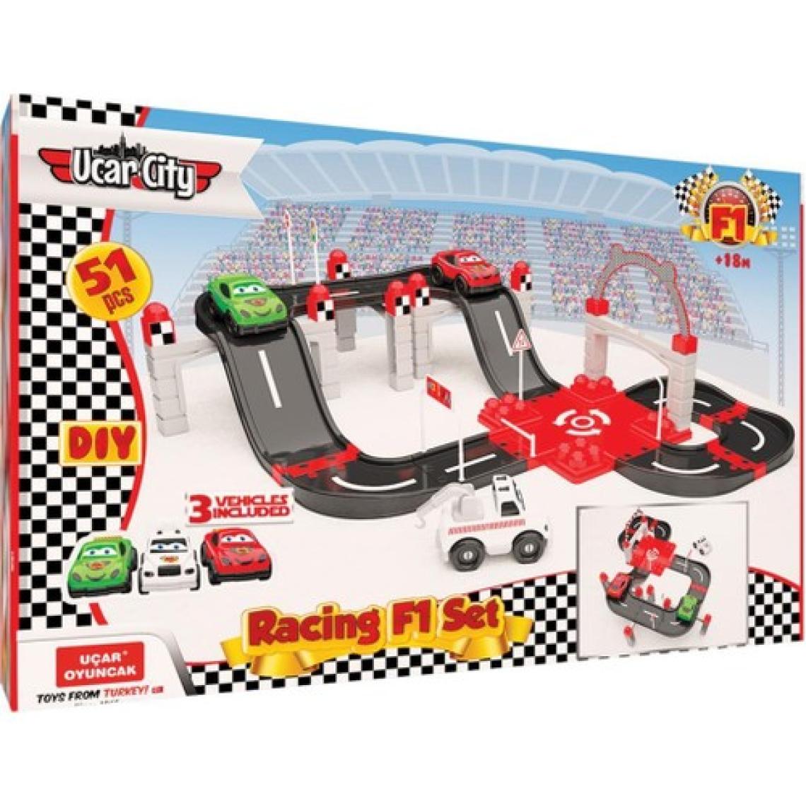 Uçar Oyuncak Ucar City 3 Araba F1 Yarış Seti
