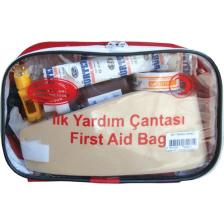 Autokit Karayollarına Uygun İlkyardım Çantası ."BASKILI-RENKLİ ÇANT.