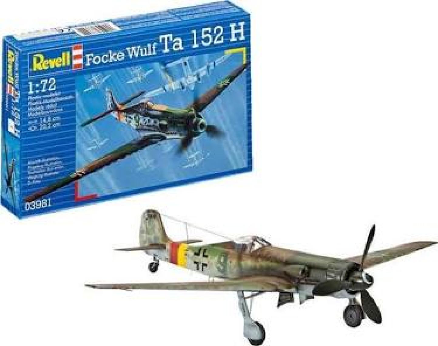 Revell 1:72 Focke Wulf Ta 152H Plastik Model Kit