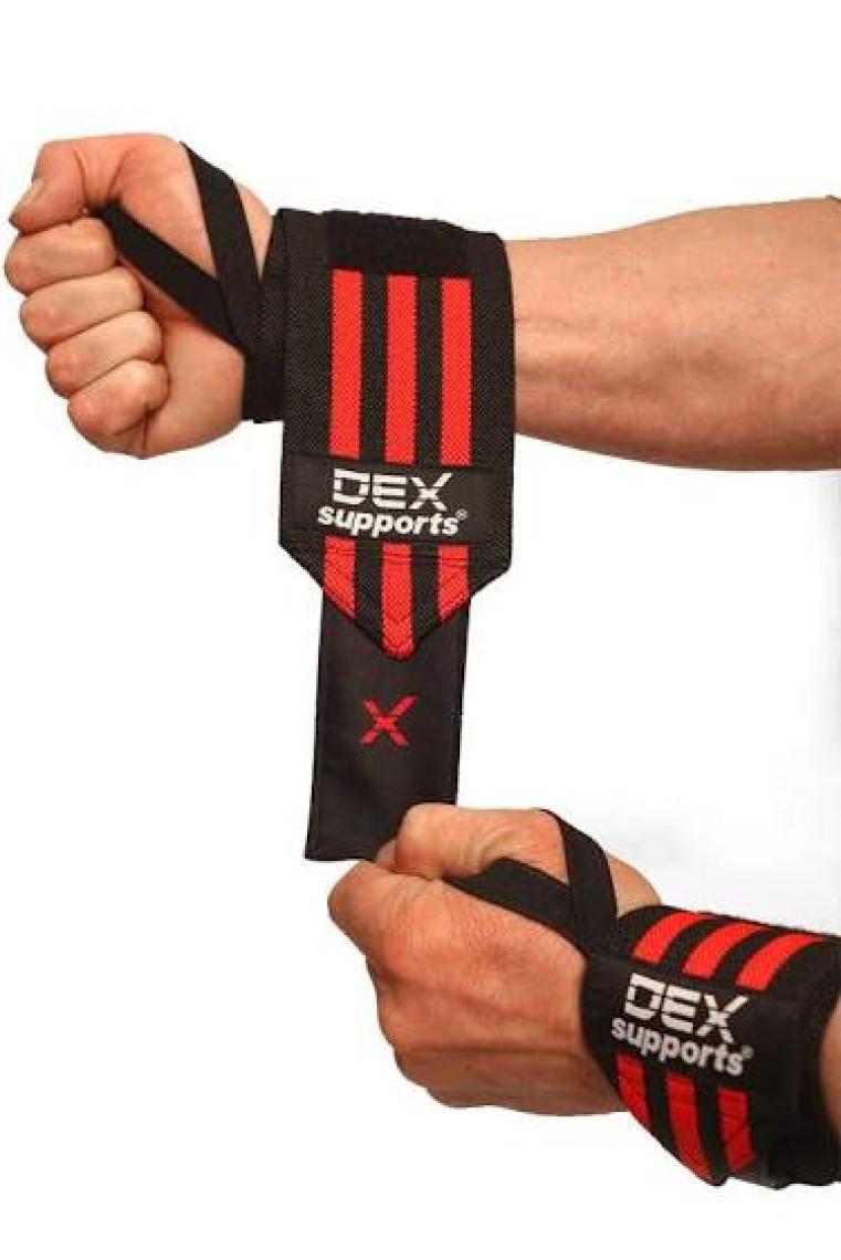 Dex Supports Wrist Wraps Fitness Bileklik Crossfit Bilekliği Ağırlık Bileklik Desteği 2'Li Paket