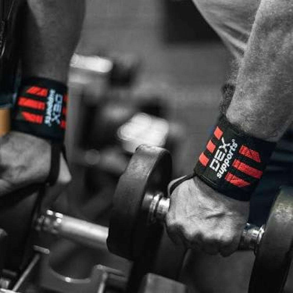 Dex Supports Wrist Wraps Fitness Bileklik Crossfit Bilekliği Ağırlık Bileklik Desteği 2'Li Paket