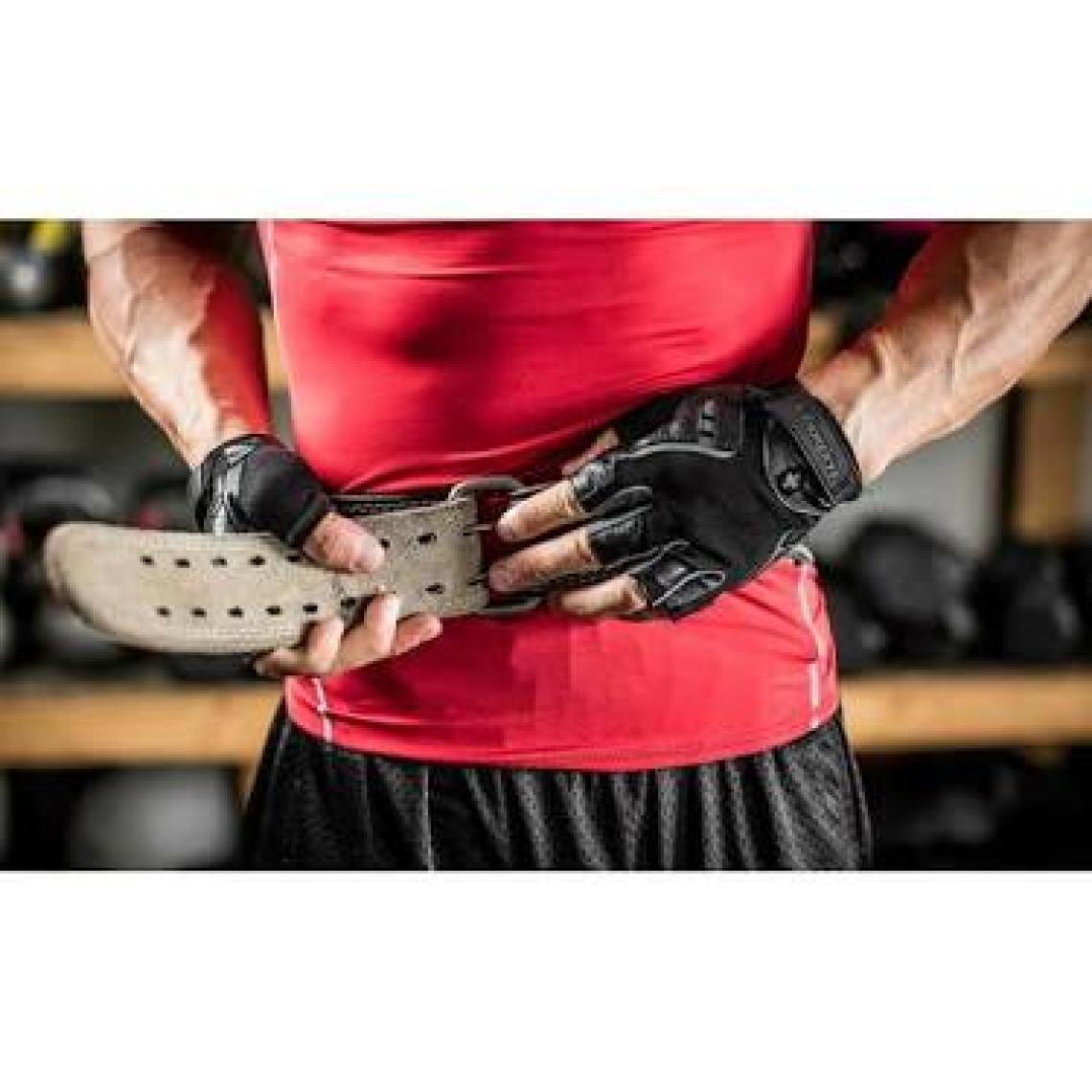 HRB.361026 Harbınger 6 Inch Padded Leather Belt Kemer-Xl Unisex Kemer Black