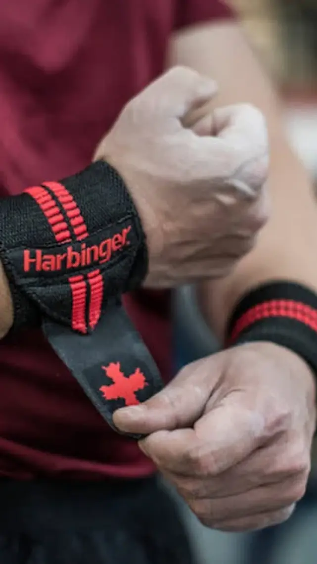 HRB.360548 Harbinger Red Line Wrist Wraps 18 Unisex Kemer Black/red