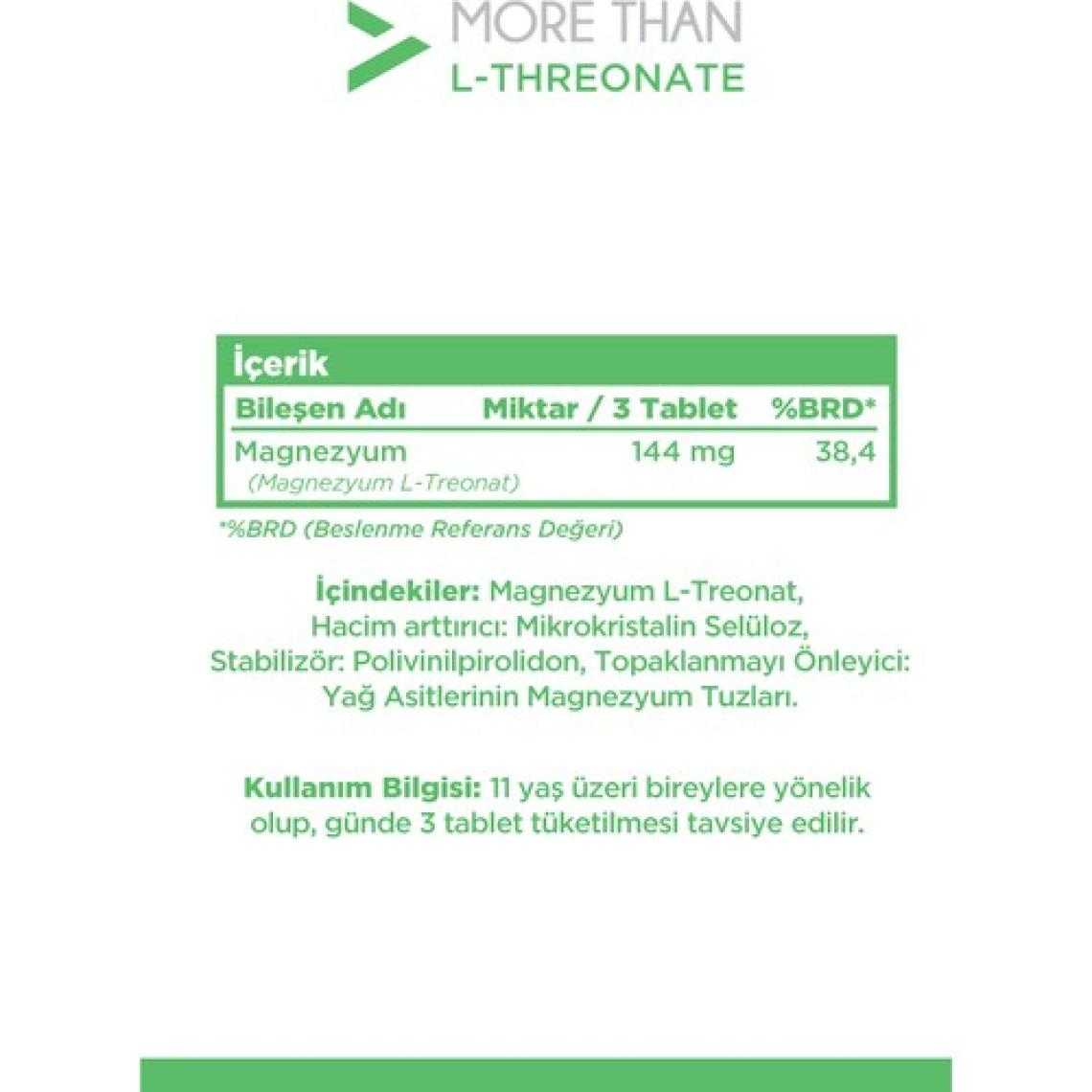 More Than L-Threonat 90 Tablet