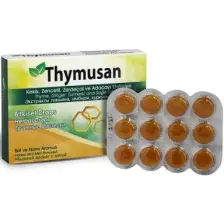 Thymusan Bitkisel Pastil Kekik Zencefil Zerdeçal 24 Lü