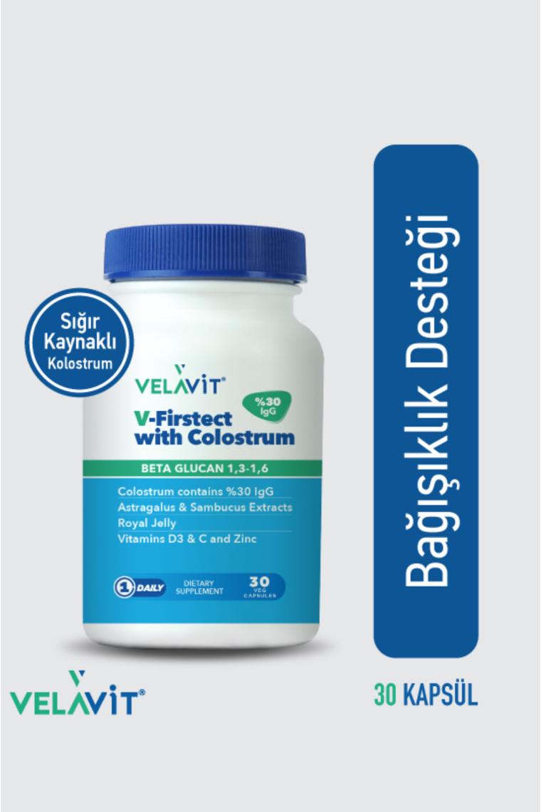 Velavit V-Firstect with Colostrum 30 Kapsül