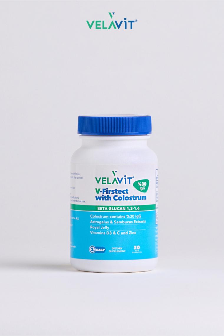 Velavit V-Firstect with Colostrum 30 Kapsül
