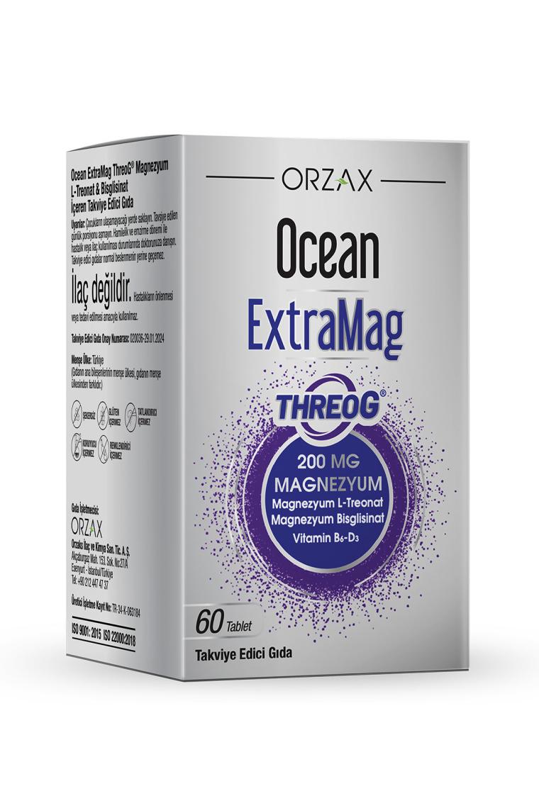 Orzax Ocean Extramag Threog Takviye Edici Gıda 60 Tablet