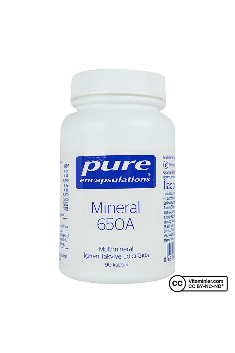 Pure Encapsulations Mineral 650A 90 Kapsül