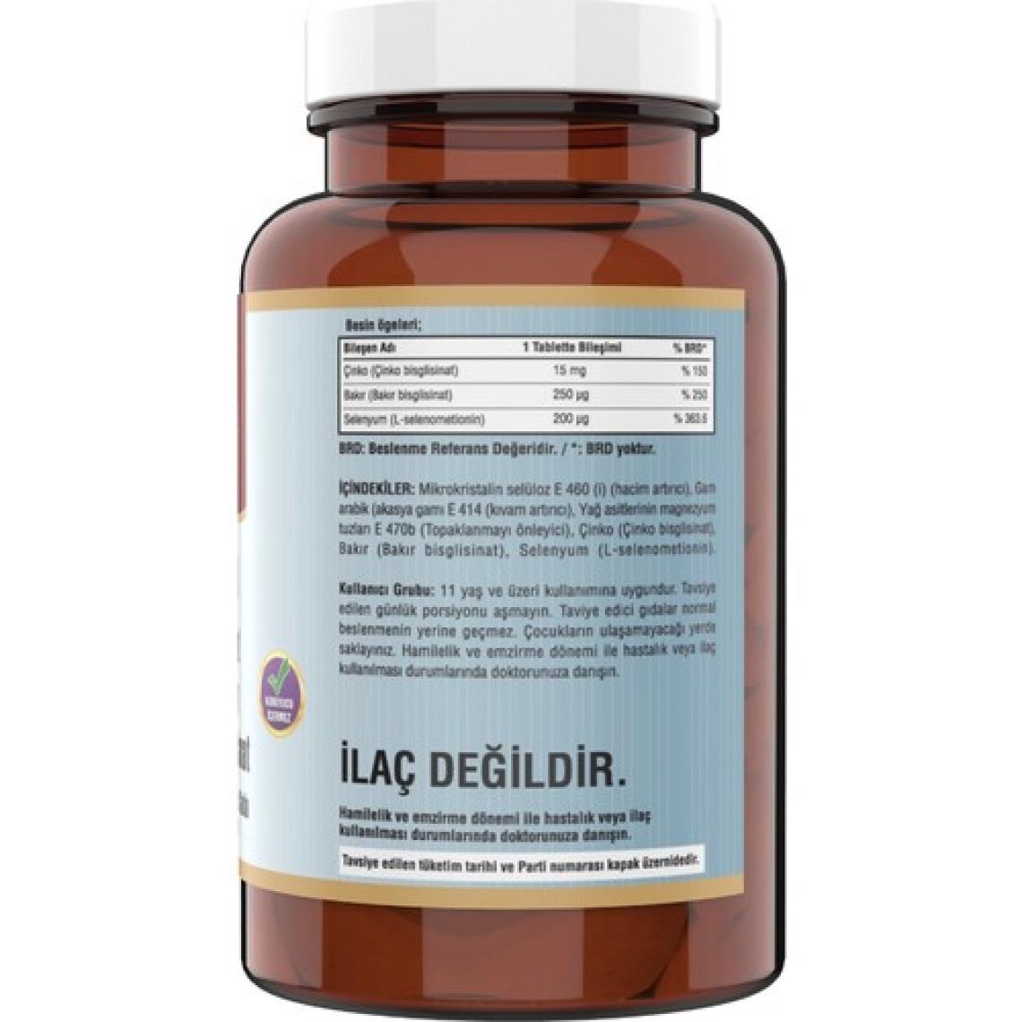 Ncs Çinko Bisglisinat & Bakır Selenium 60 Tablet