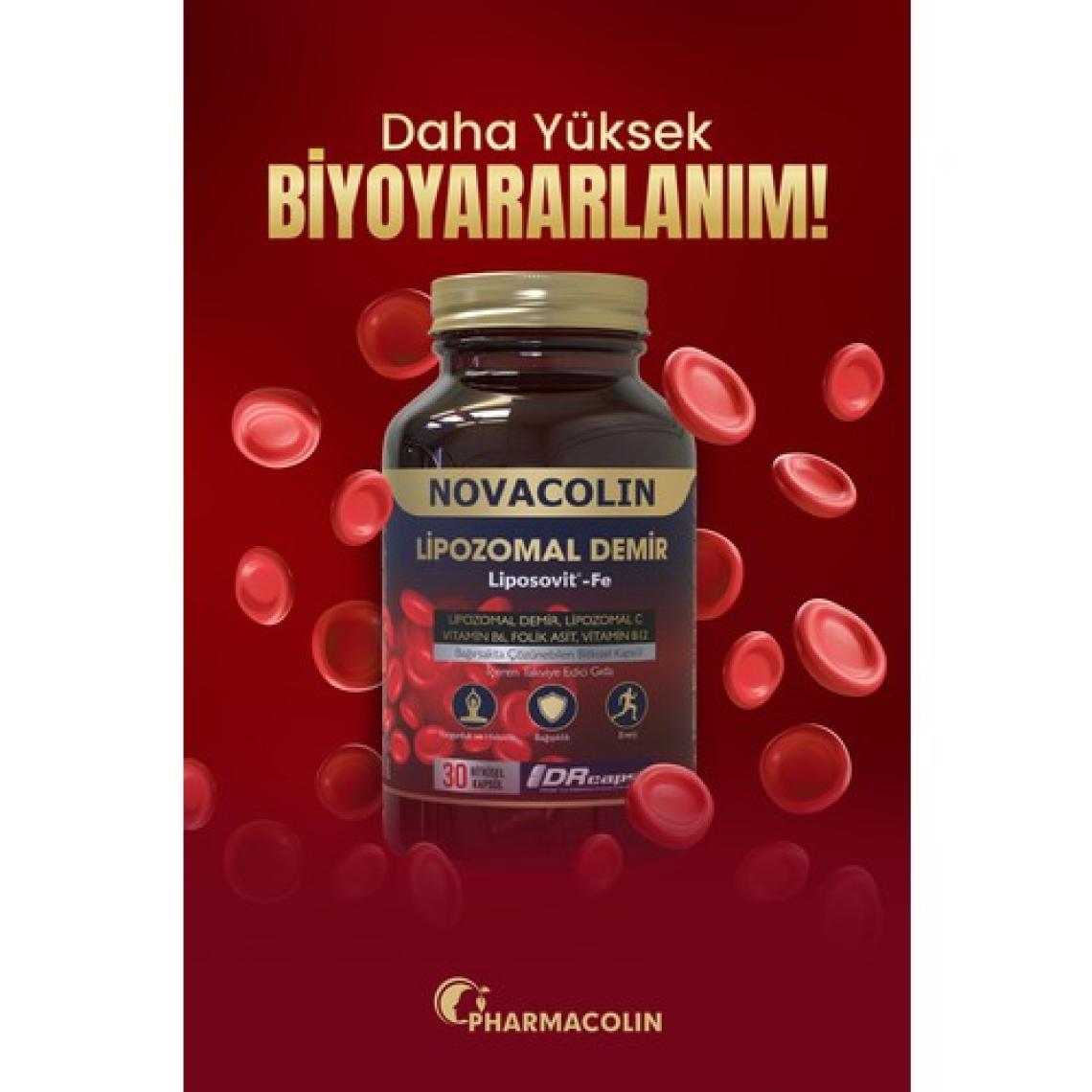 Novacolin Lıpozomal Demir 30 Kapsül