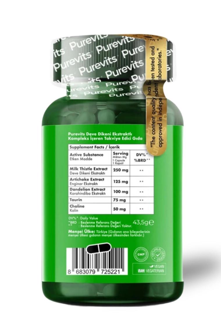 Purevits Milk Thistle Complex 60 Veg.cap.