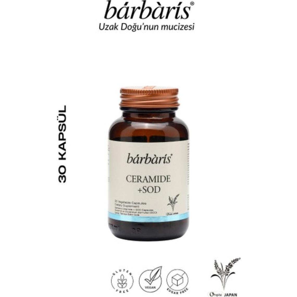 Barbaris Ceramıde + Sod 30 Kapsül 40MG Japon Seramid Cilde Parlaklık- Sıkılaşma- Ton Eşitliği -Nem