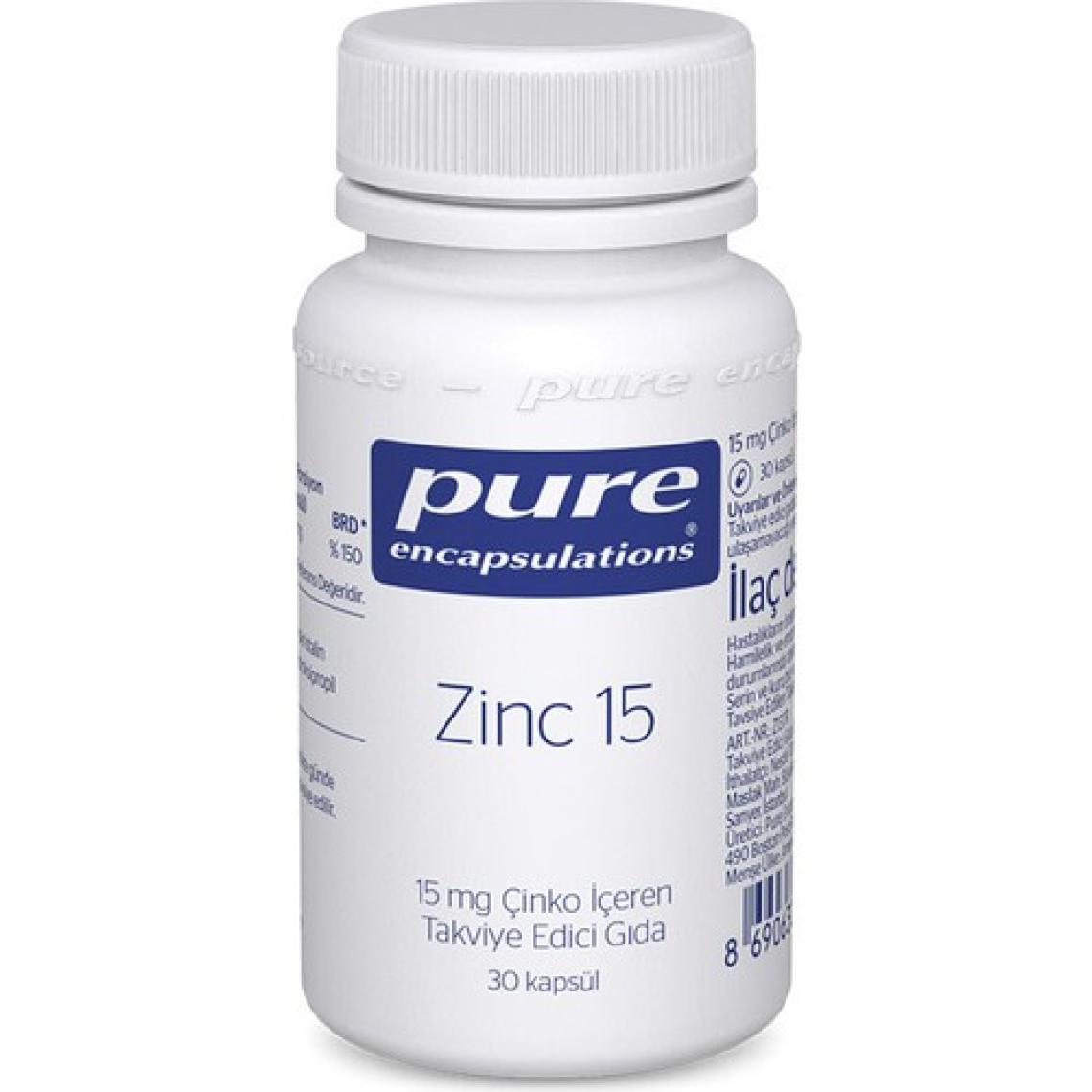 Pure Encapsulations Zinc 15 Mg 30 Kapsül