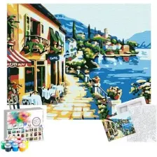 Tabdiko Sayılarla Boyama Seti 40 x 50 cm Tuval Şasesine Gerili Yalı