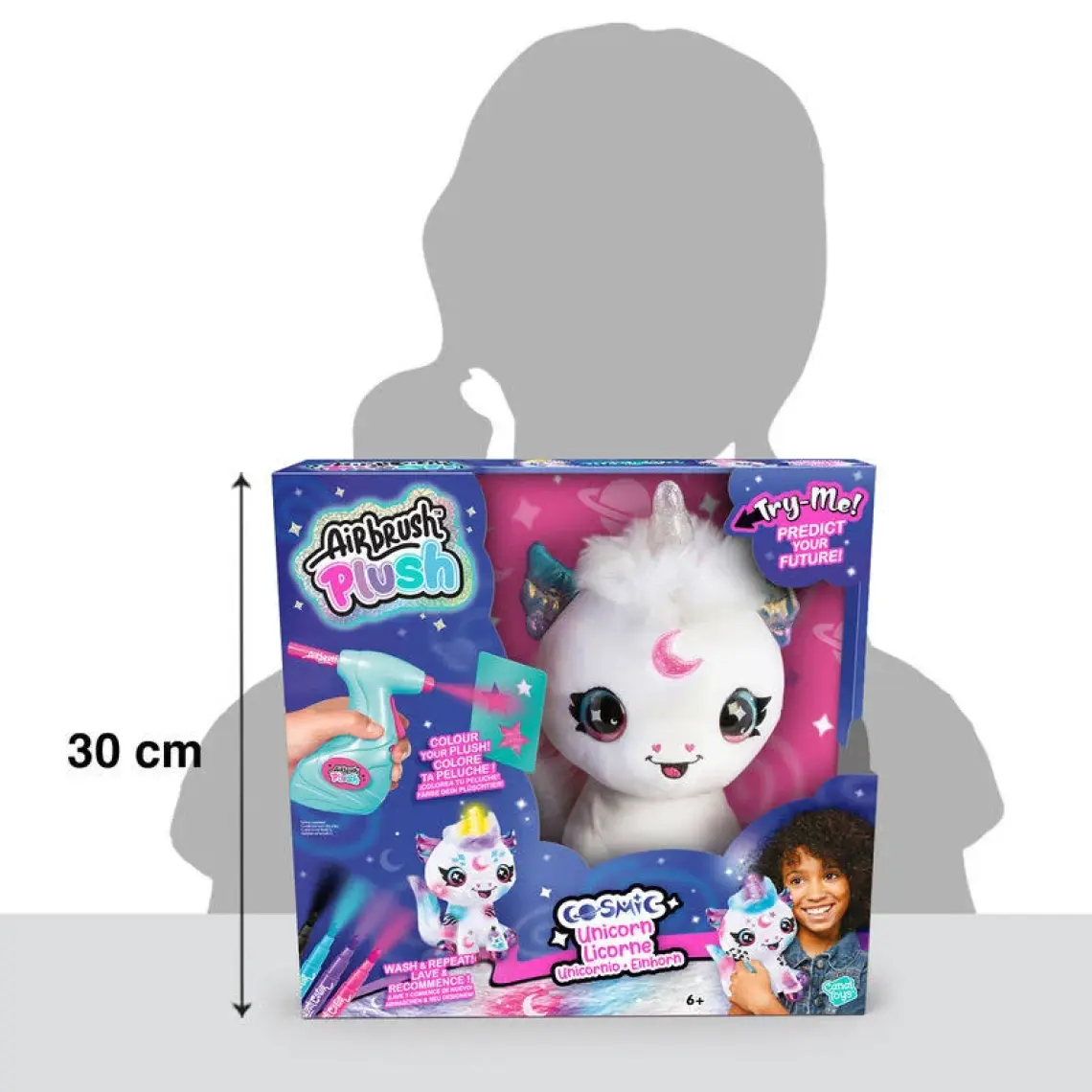 Işıklı Airbrush Peluş Cosmic Unicorn
