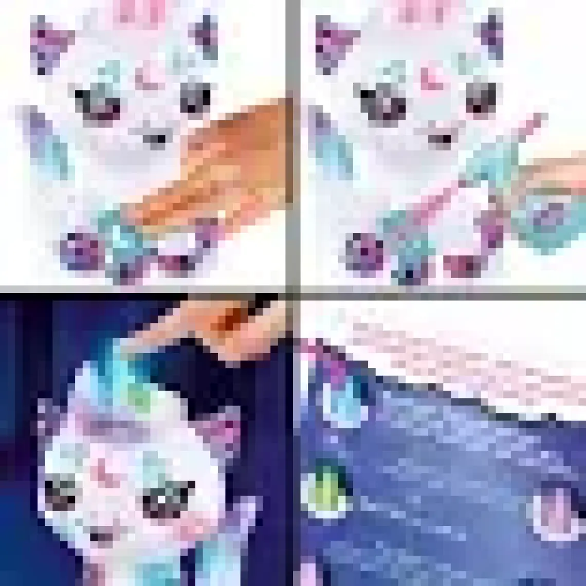 Işıklı Airbrush Peluş Cosmic Unicorn
