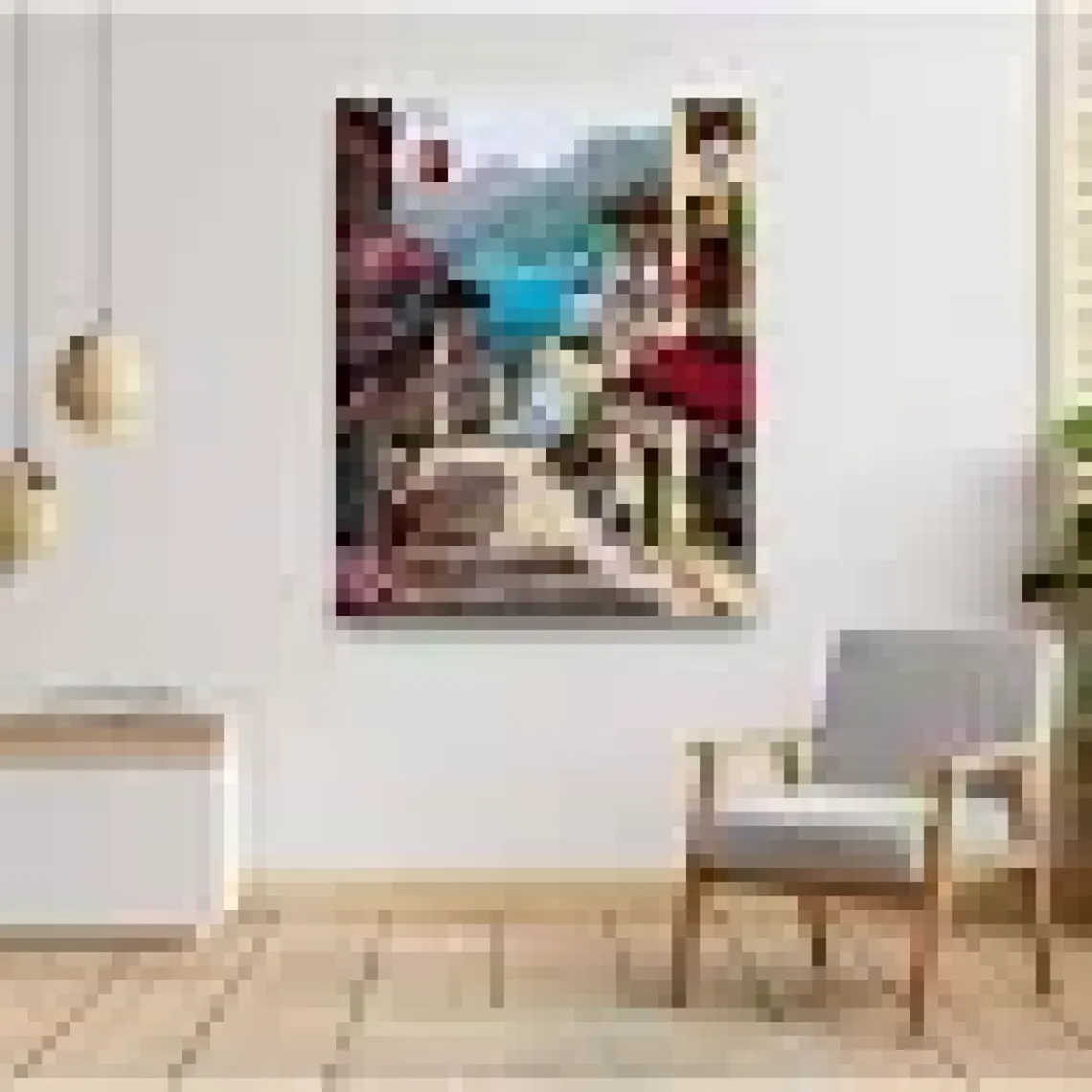 Tabdiko Nostaji Sokak Sayılarla Boyama Seti 40 x 50 cm