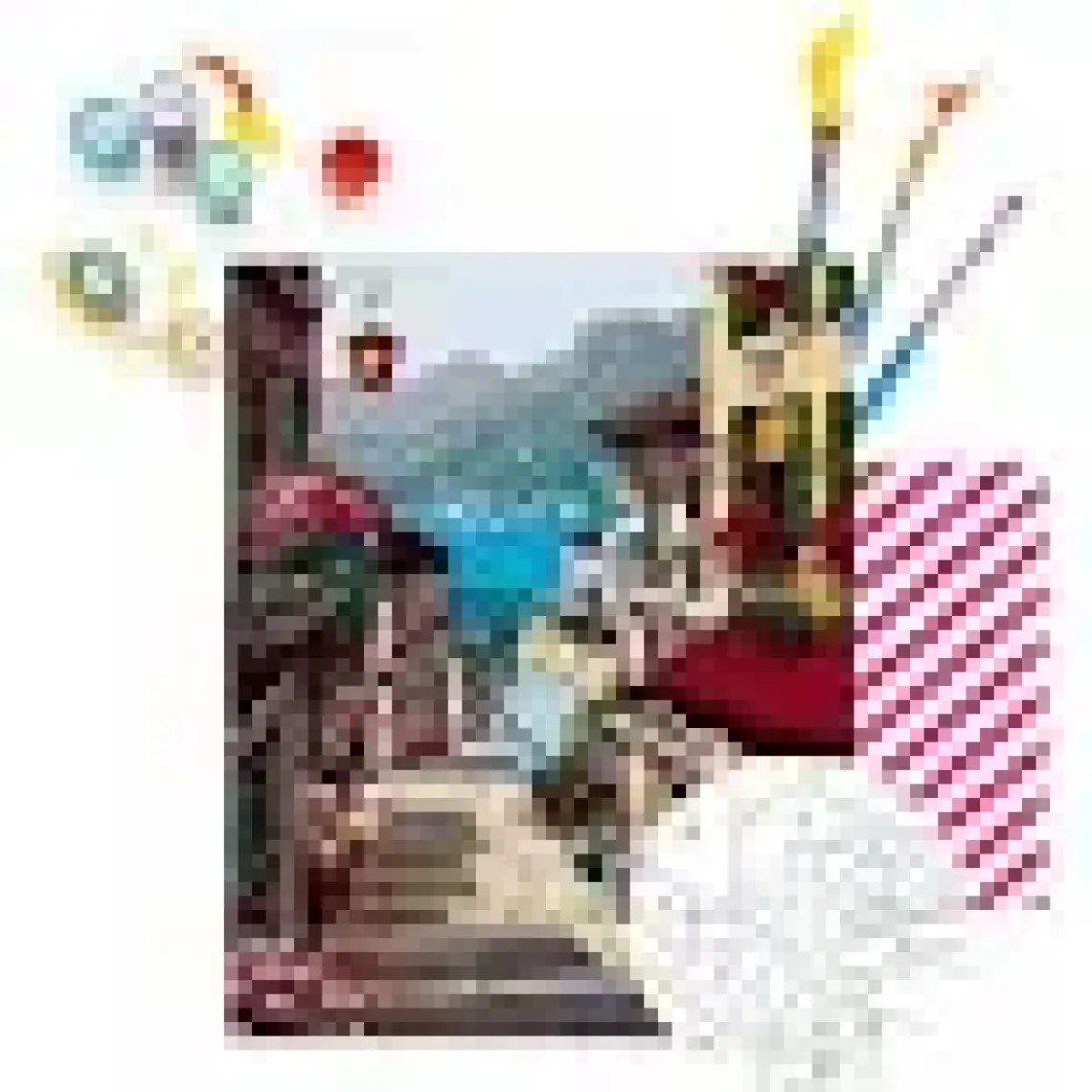 Tabdiko Nostaji Sokak Sayılarla Boyama Seti 40 x 50 cm