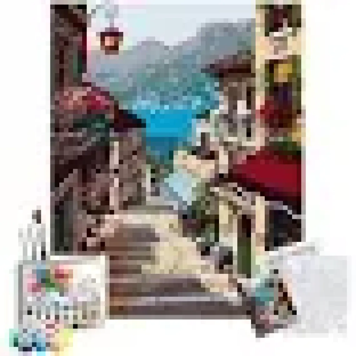 Tabdiko Nostaji Sokak Sayılarla Boyama Seti 40 x 50 cm