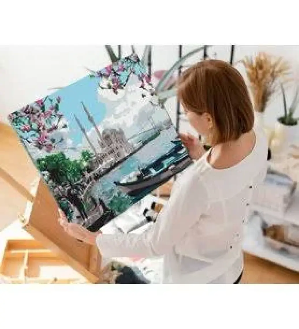 Tabdiko Sayılarla Boyama Seti 40 x 50 cm Tuval Şasesine Gerili Atatürk