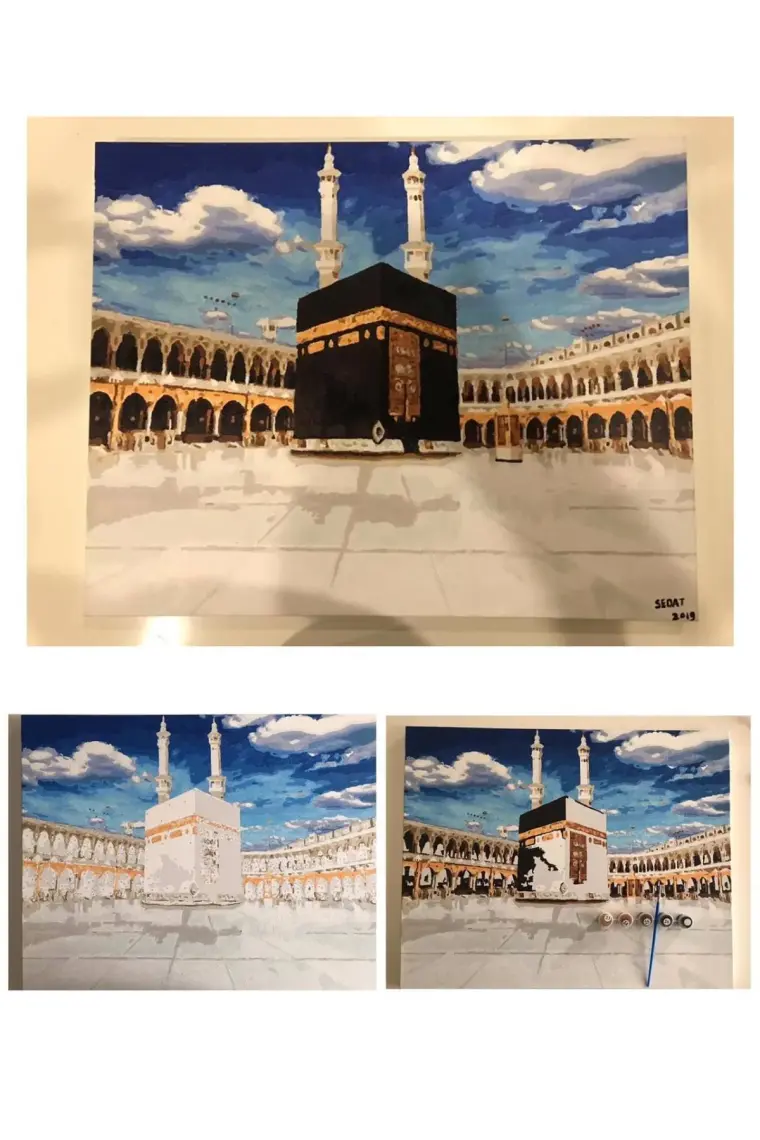 Womb Hobby Kabe Sayılarla Boyama Seti 40 x 50 cm Tuvale Gerili