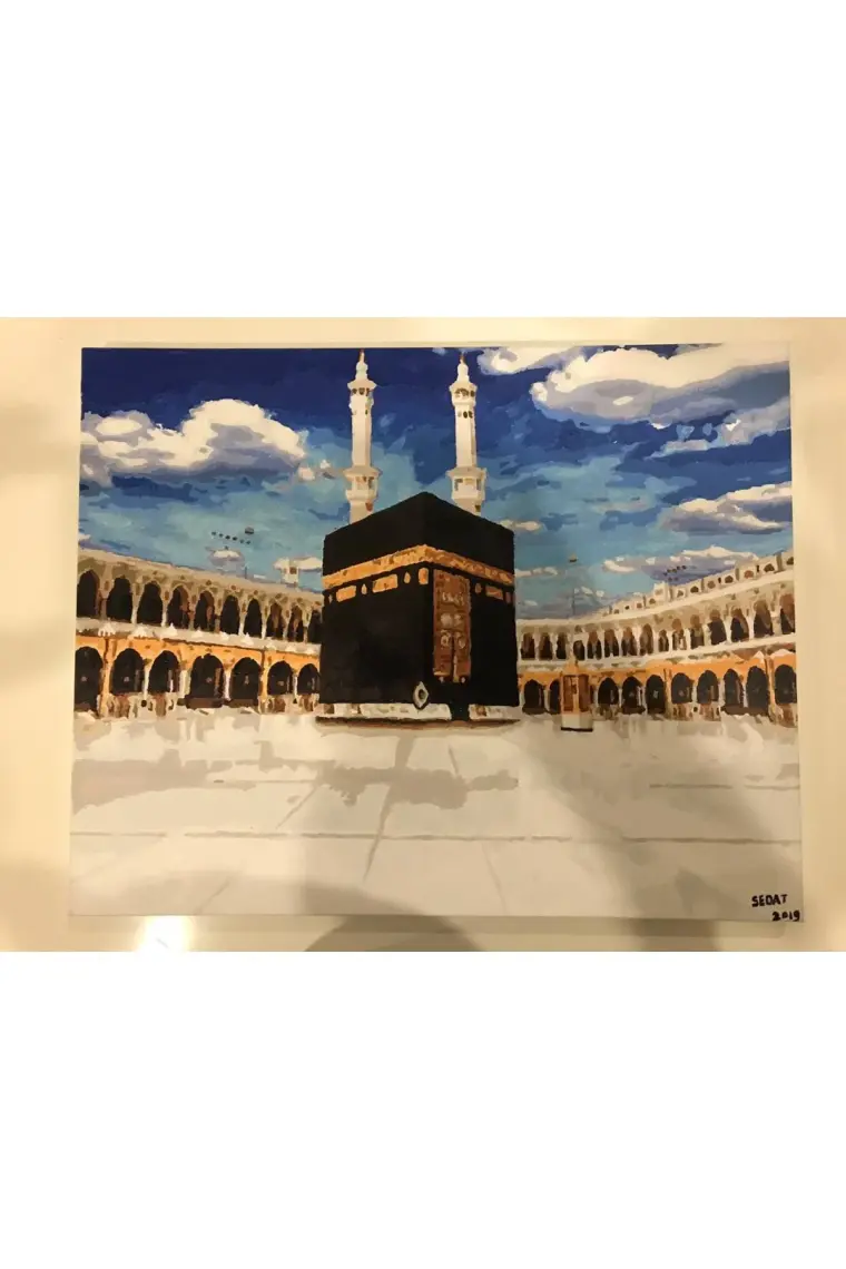 Womb Hobby Kabe Sayılarla Boyama Seti 40 x 50 cm Tuvale Gerili
