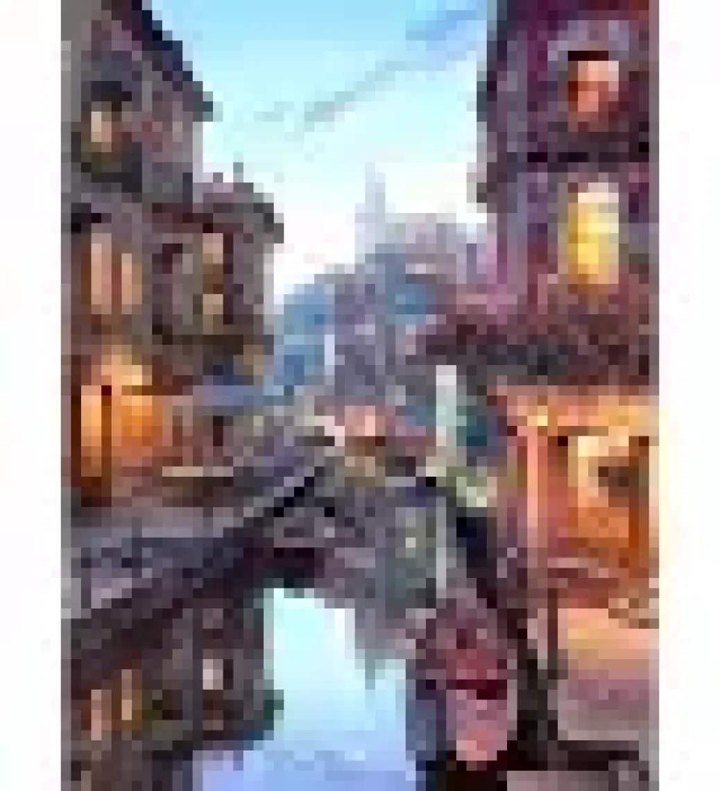 Womb Hobby Venedik Kanal Sayılarla Boyama Seti 40 x 50 cm (Tuvale Gerili)