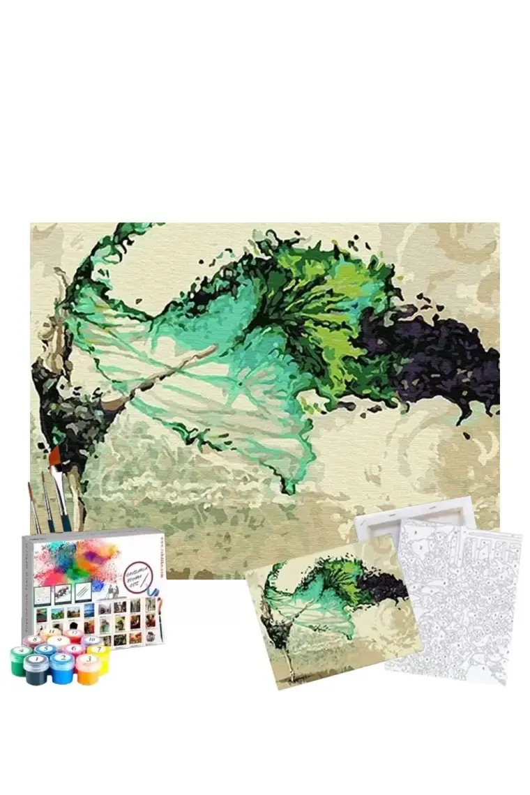Tabdiko Sayılarla Boyama Seti 40 x 50 cm Tuval Şasesine Gerili Dance