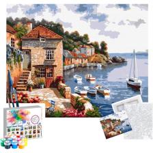 Tabdiko Sayılarla Boyama Seti Tuval Şasesine Gerili 40 x 50 cm Renkli Rıhtım