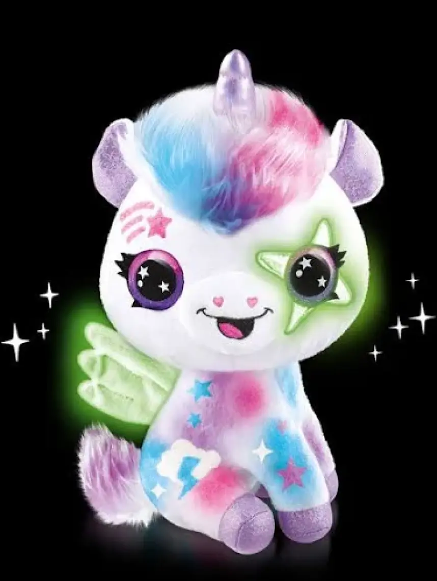Airbrush Peluş Karanlıkta Parlayan Sihirli Unicorn