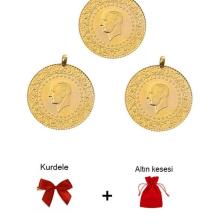 Ziynet Çeyrek Altın - Eski (KULPLU) 3 Adet