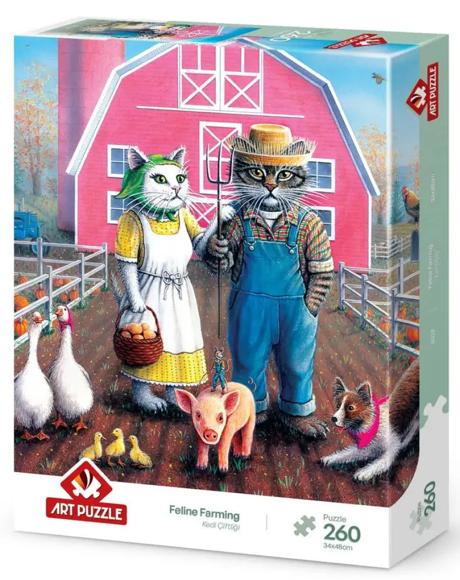 Art Puzzle Kedi Çiftliği 260 Parça Puzzle