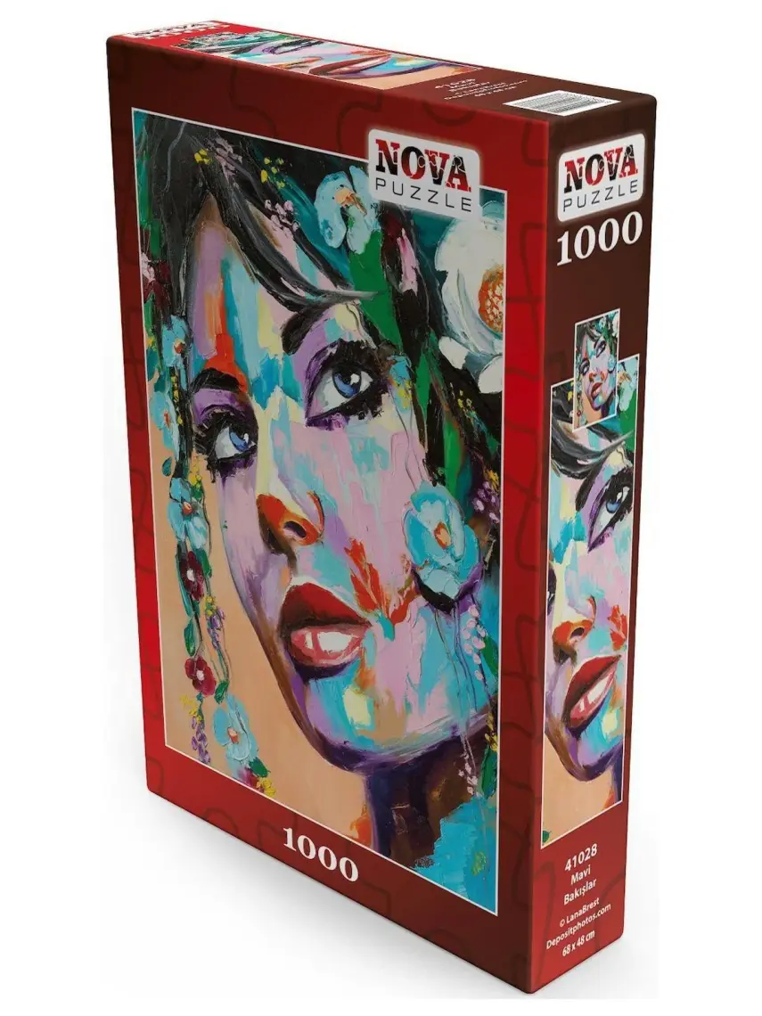 Nova Puzzle 1000 Parça Mavi Bakışlar Puzzle