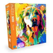 Blue Focus 500 Parça Puzzle - Colorful Dog (Renkli Köpek)