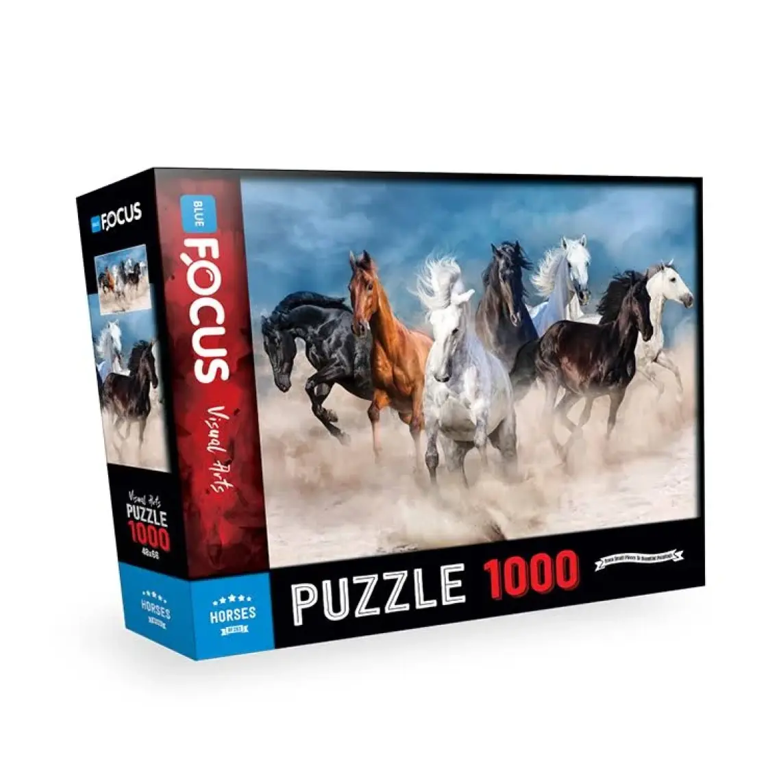 Blue Focus 1000 Parça Puzzle - Horses ( Atlar )