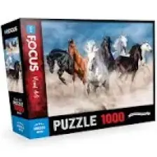 Blue Focus 1000 Parça Puzzle - Horses ( Atlar )