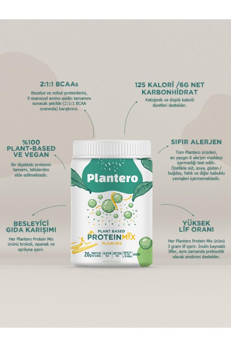 Plain Protein Blend Isolate ™ Supergreens Mix Vitamins 416 gr 13 Servis