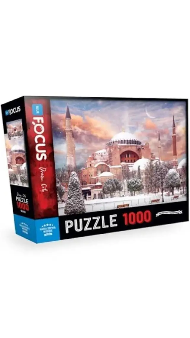 Blue Focus 1000 Parça Puzzle - Ayasofya