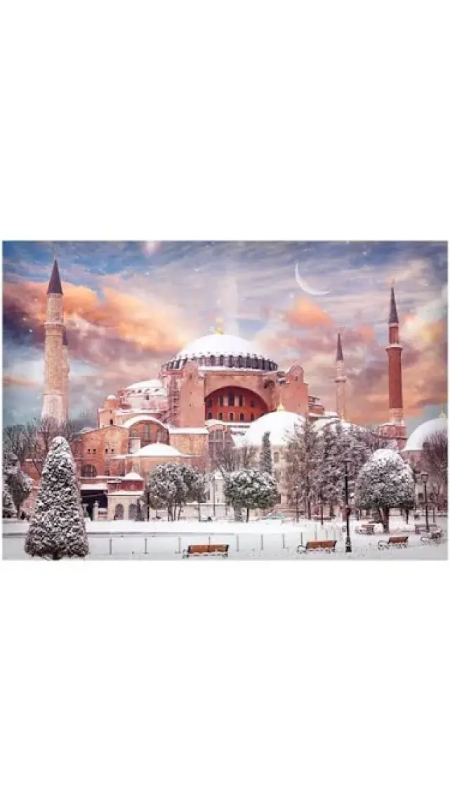 Blue Focus 1000 Parça Puzzle - Ayasofya