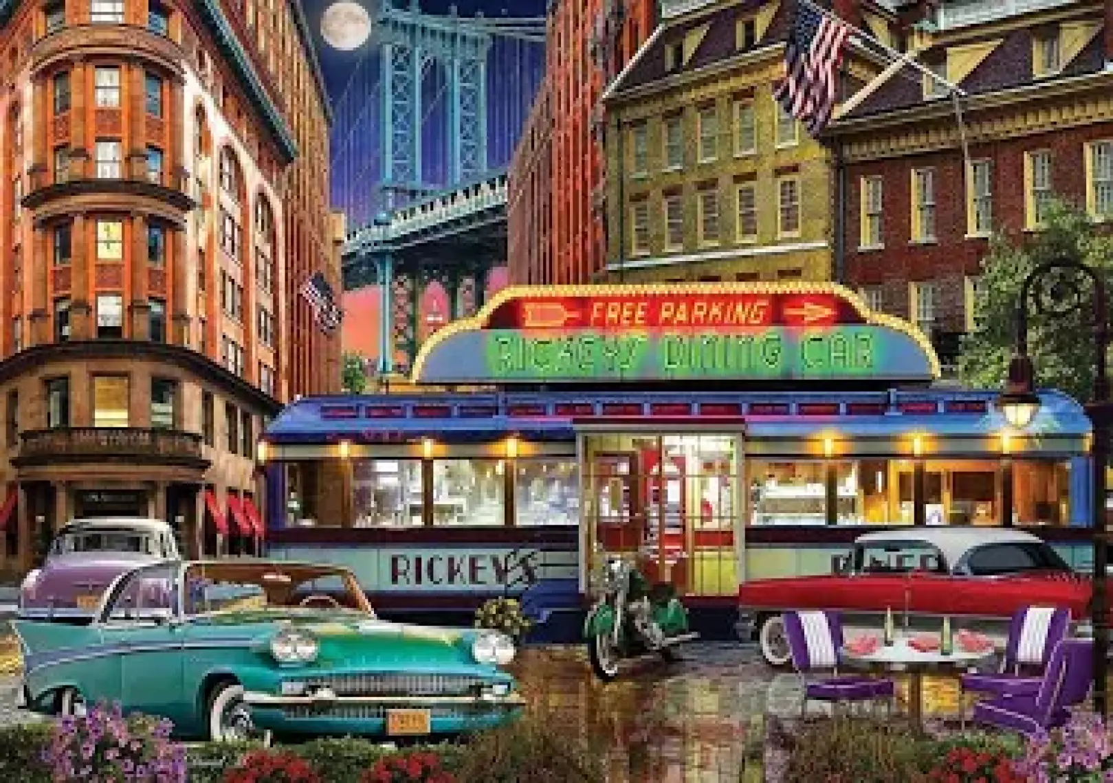 Ks Games 1500 Parça Puzzle Rickey's Diner