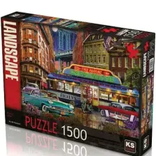 Ks Games 1500 Parça Puzzle Rickey's Diner