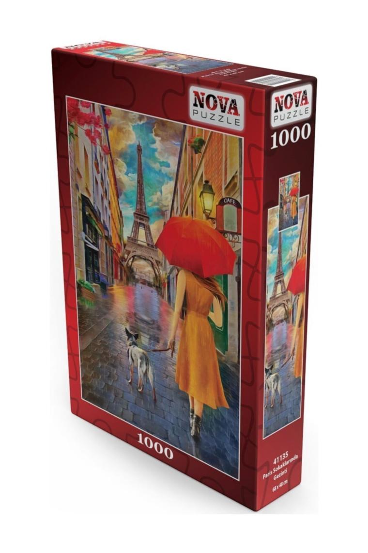 Nova 1000 Parça Paris Sokaklarında Gezinti Puzzle