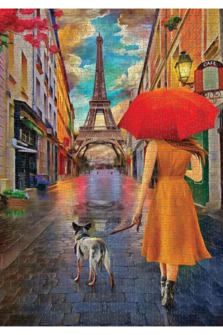 Nova 1000 Parça Paris Sokaklarında Gezinti Puzzle
