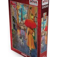 Nova 1000 Parça Paris Sokaklarında Gezinti Puzzle